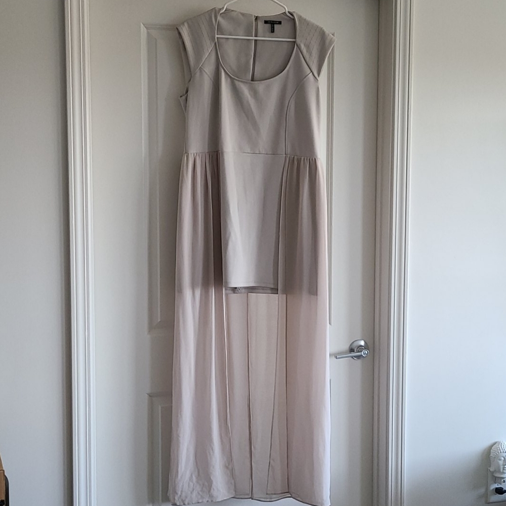 Light Grey High Low Dress